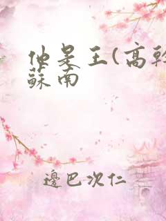 他是王(高干)苏南