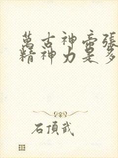 万古神帝张若尘精神力是多少