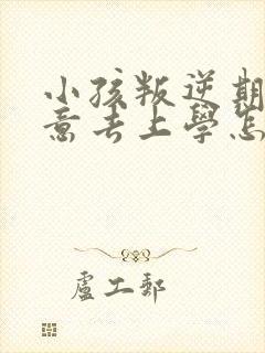 小孩叛逆期不愿意去上学怎么办