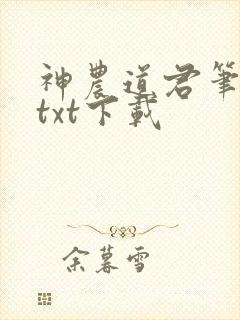 神农道君笔趣阁txt下载