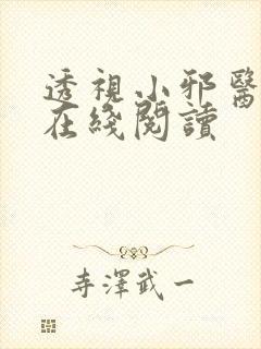 透视小邪医小说在线阅读