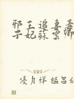 邪王追妻毒医世子妃苏云卿