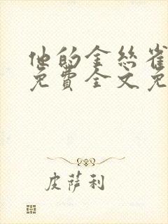 他的金丝雀小说免费全文免费阅读