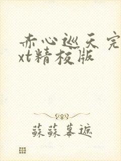 赤心巡天完结txt精校版
