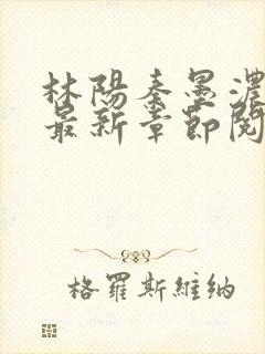 林阳秦墨浓小说最新章节阅读