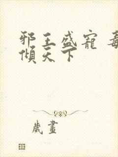 邪王盛宠 毒妃倾天下