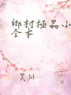 乡村极品小神医全本