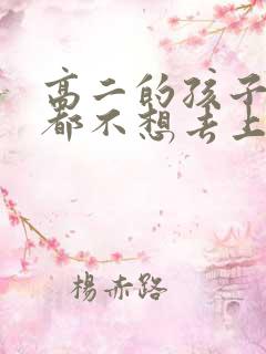 高二的孩子死活都不想去上学怎么办