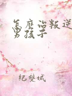 怎么治叛逆期的男孩子