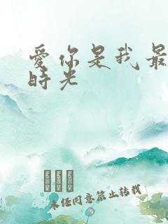 爱你是我最好的时光