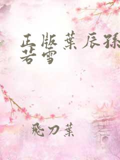 正版叶辰孙怡夏若雪