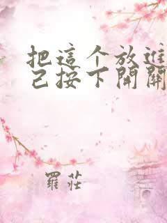 把这个放进去自己按下开关