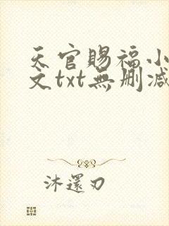 天官赐福小说全文txt无删减下载