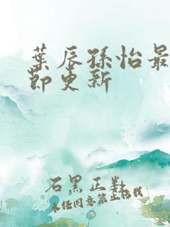 叶辰孙怡最新章节更新