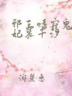 邪王嗜宠鬼医狂妃慕千汐