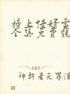 榜上佳婿电视剧全集免费观看高清