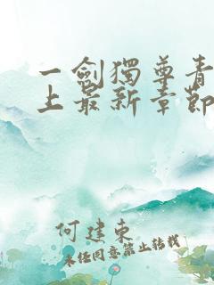 一剑独尊青鸾峰上最新章节
