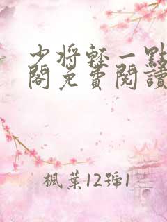 少将轻一点笔趣阁免费阅读