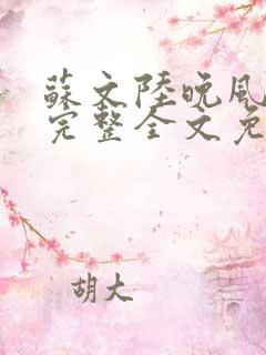 苏文陆晚风小说完整全文免费阅读