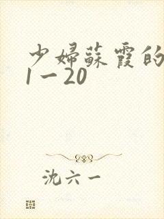 少妇苏霞的沉沦1一20