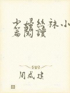 少妇丝袜小说短篇阅读
