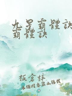 九星霸体诀九星霸体诀