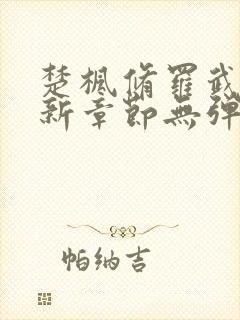 楚枫修罗武神最新章节无弹窗