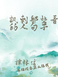 讽刺那些看热闹的人句子
