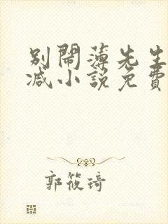 别闹薄先生无删减小说免费下载