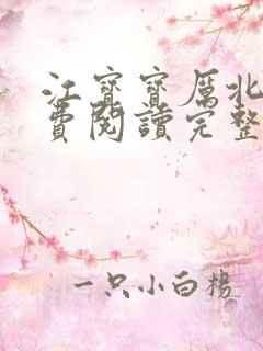 江宝宝厉北爵免费阅读完整版