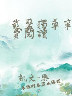 武医独尊宁天免费阅读