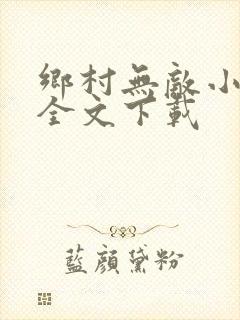 乡村无敌小医仙全文下载