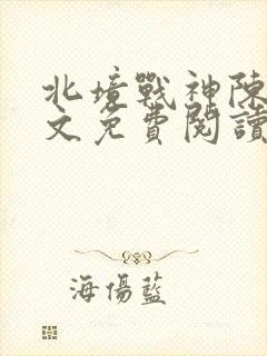 北境战神陈宁全文免费阅读笔趣阁