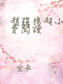 赵强杨超小说免费阅读