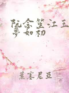 阮念笙江玉楼回梦如初