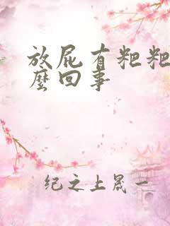 放屁有粑粑是怎么回事