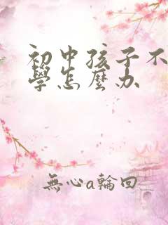 初中孩子不愿上学怎么办