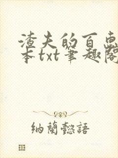 渣夫的百惠媳全本txt笔趣阁