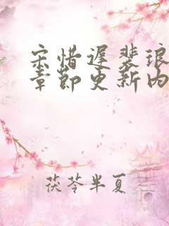 宋惜迟裴琅最新章节更新内容阅读免费