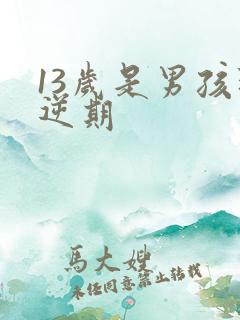 13岁是男孩叛逆期