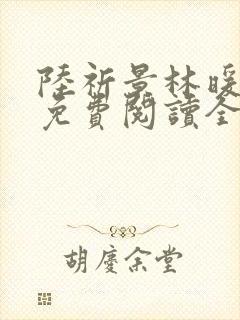 陆祈景林暖小说免费阅读全文无弹窗