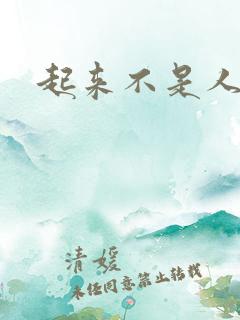 起来不是人