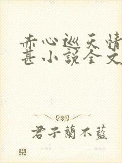 赤心巡天情何以甚小说全文阅读