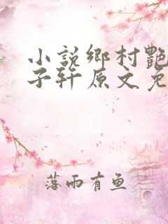 小说乡村艳妇顾子轩原文免费阅读