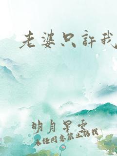 老婆只许我宠你