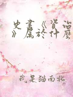 史书《资治通鉴》属于什么体例