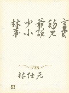 林少爷的言情纪事小说免费阅读