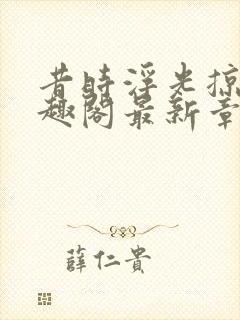 昔时浮光掠影笔趣阁最新章节列表