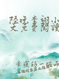 陆晚李翊小说全文免费阅读无弹窗
