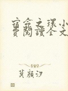 宿命之环小说免费阅读全文无窗口
